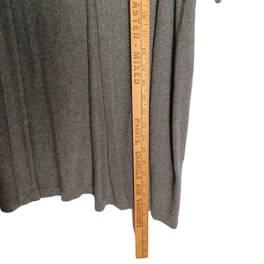 AXCESS Gray Short Sleeve Stretchy Open Shawl Large - Picture 5 of 7